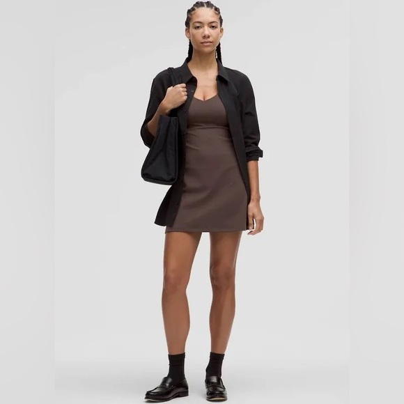 Brown Lululemon Align Mini Athletic Dress in Espresso - Picture 2 of 7